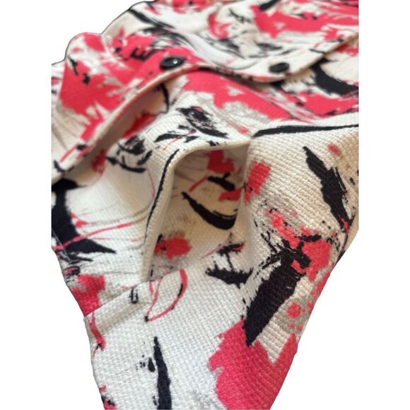 Santorelli Made in Italy Blazer – Size 48  Structured blazer with an abstract pa - Picture 16 of 16